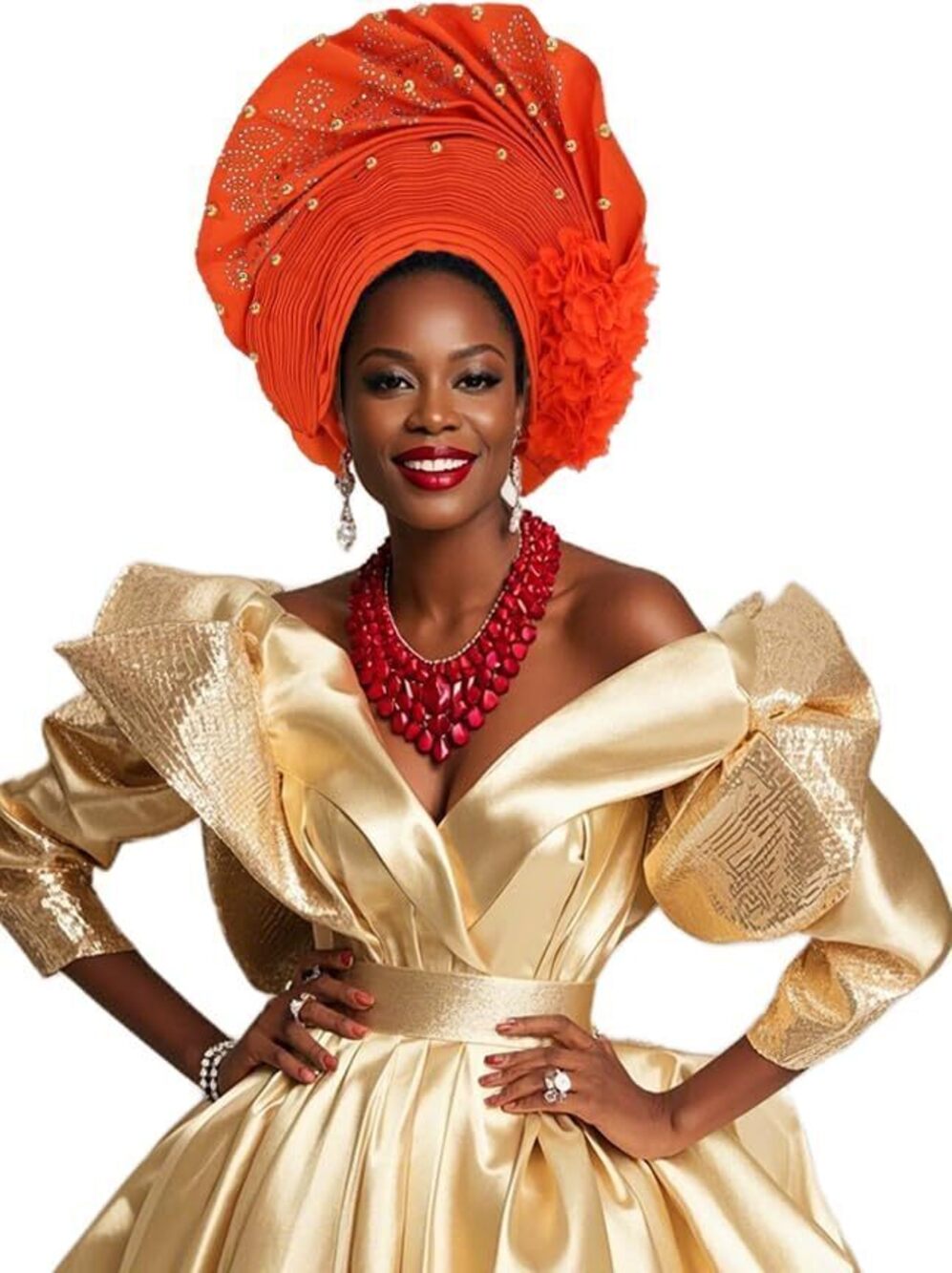 7888 Africa Nigeria Headscarf Fashion Ankara Style Suitable For Church
